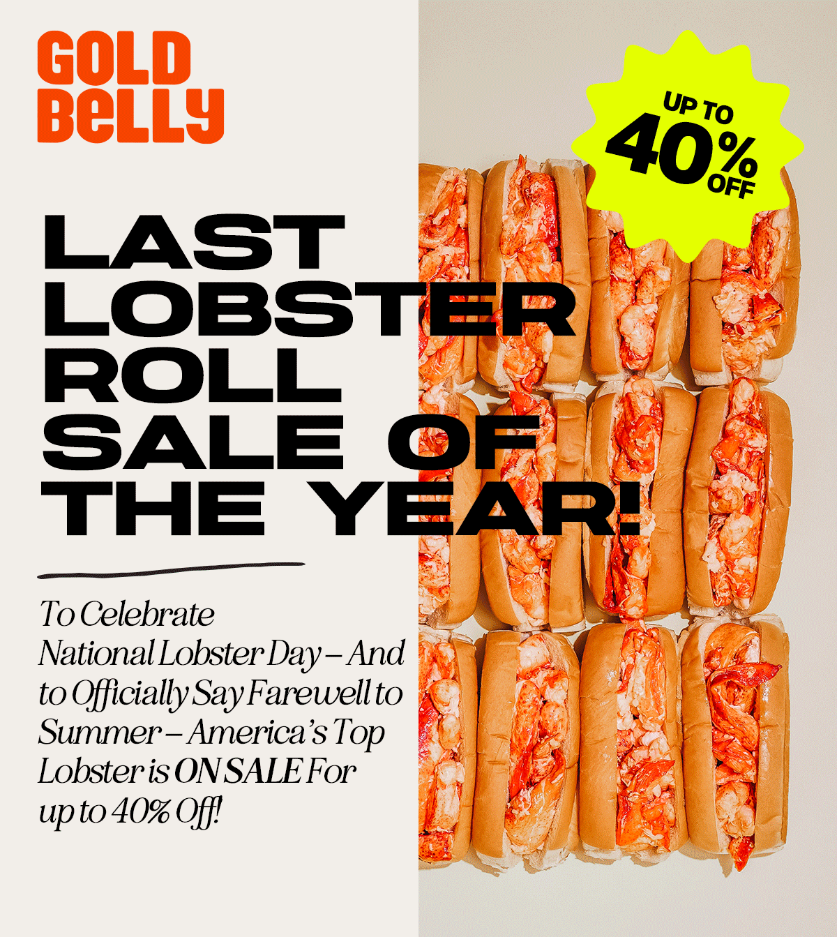 The Last Lobster Roll Sale of The Year! 🦞 Goldbelly