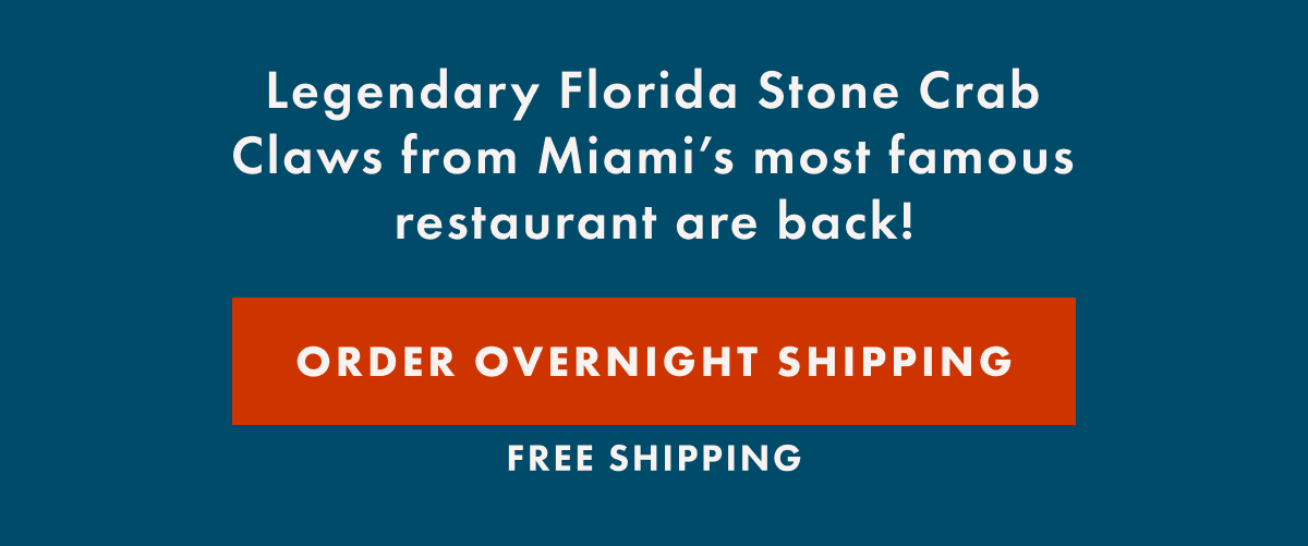Florida Stone Crab Claws Are In Season