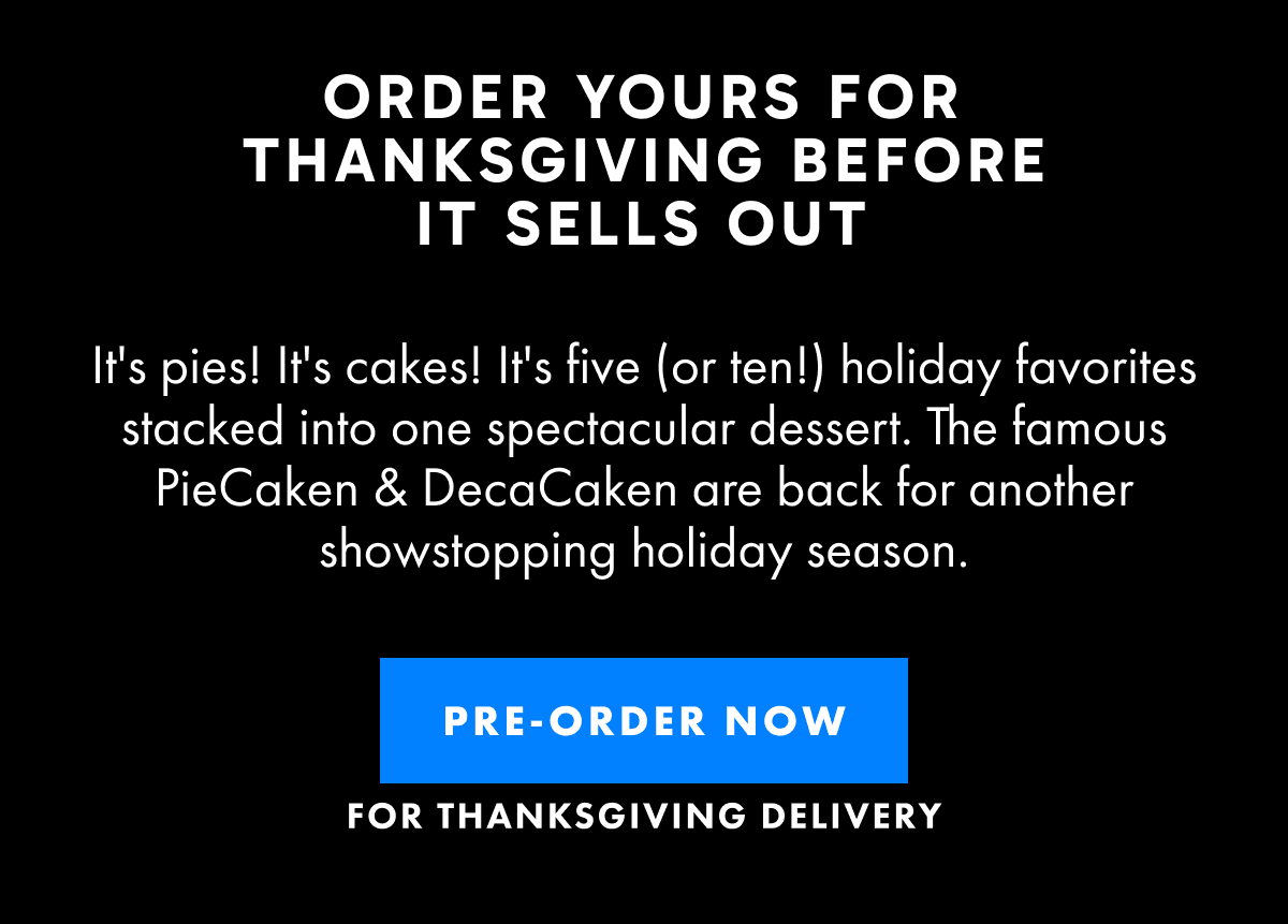 Pre-Order for Thanksgiving