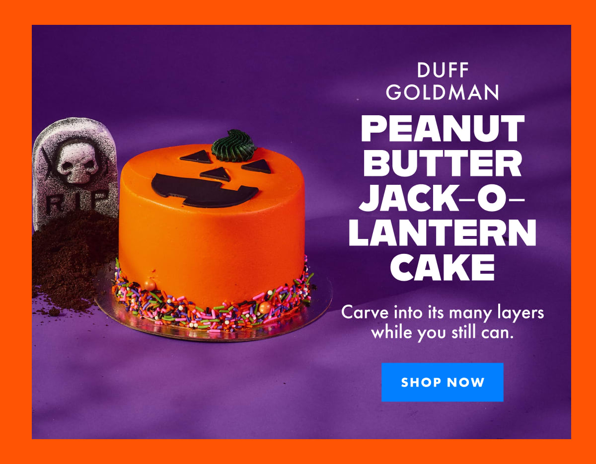 Peanut Butter Jack-O-Lantern Cake