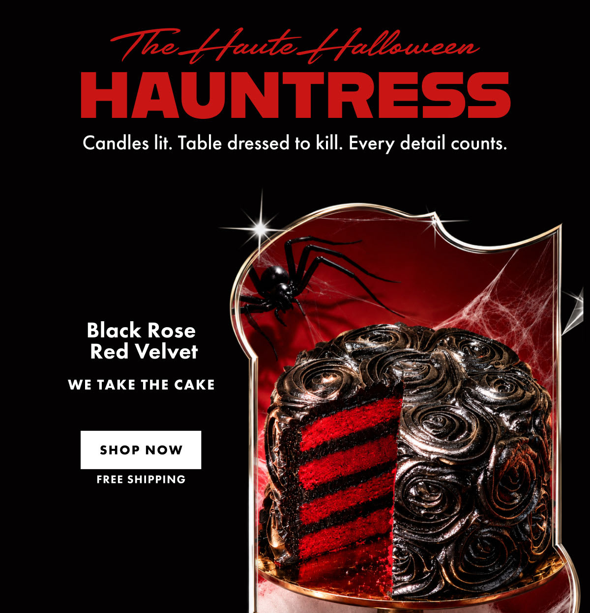 Black Rose Red Velvet Cake