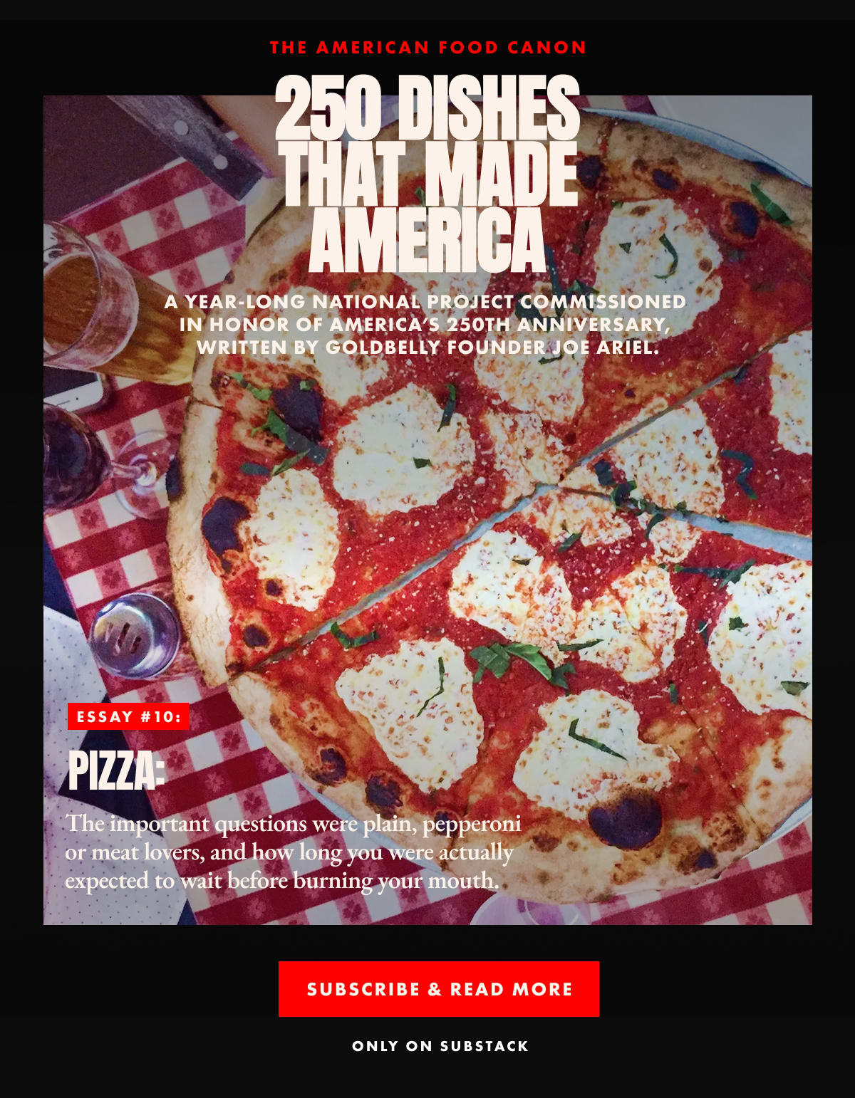 Joe Ariel on Pizza
