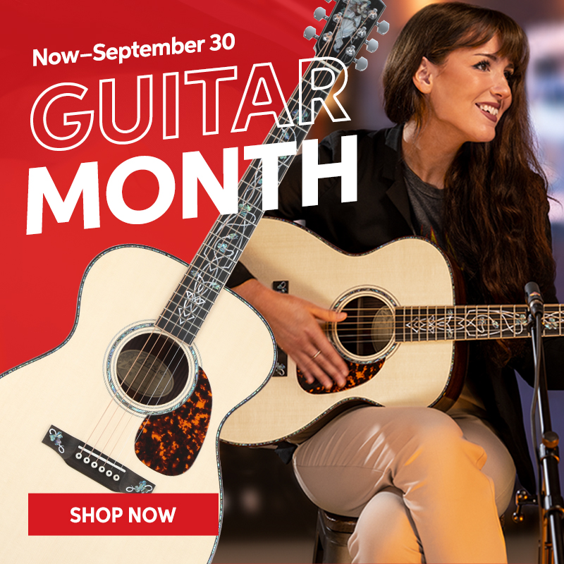 Guitar Month Sale: top deals, exclusives, and special financing now through September 30. Shop now.
