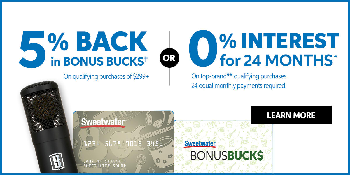5% back in Bonus Bucks or 0% interest for 24 months. Conditions apply. Learn more.