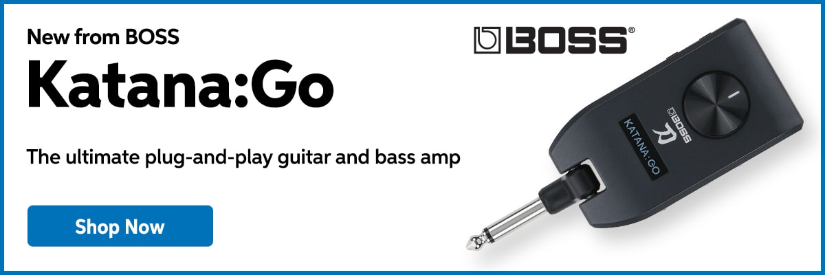 New from Boss. Katana Go. Shop Now.