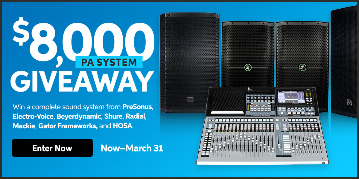 Enter the $8,000 PA System Giveaway!