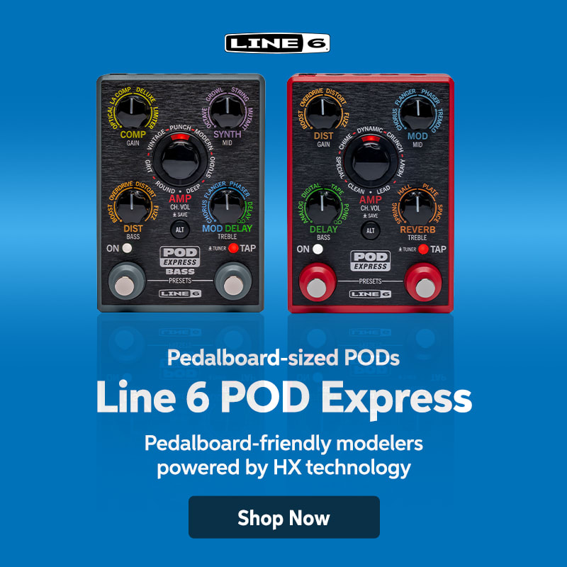 Pedalboard-sized PODS. Line 6 POD Express. Shop now.