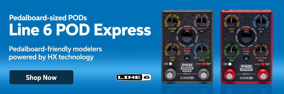Pedalboard-sized PODS. Line 6 POD Express. Shop now.