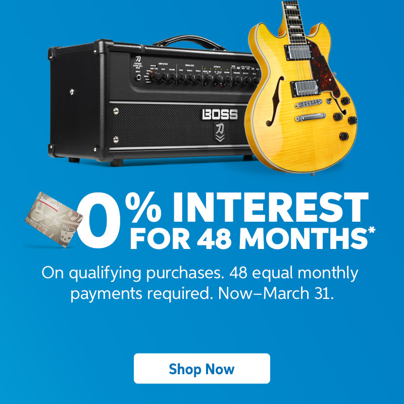 0% Interest for 48 Months. Now-March 31.