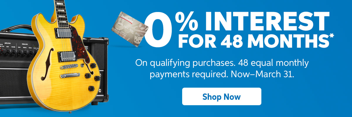 0% Interest for 48 Months. Now-March 31.