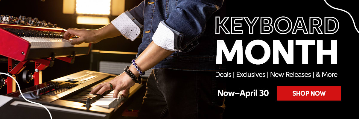 Keyboard Month. Now-April 30. Shop Now.