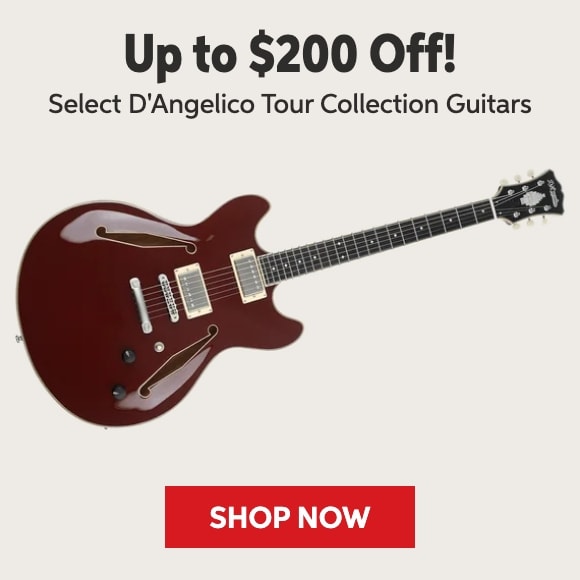 Up to $200 off select D'Angelico Tour Collection guitars. Shop now.