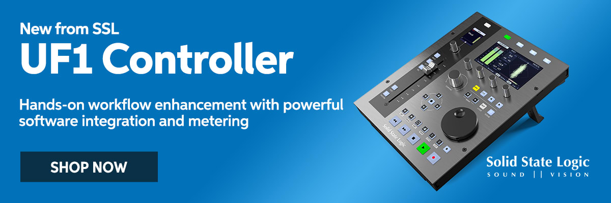 New from SSL: UF1 controller. Hands-on workflow enhancement with powerful software integration and metering. Shop now.