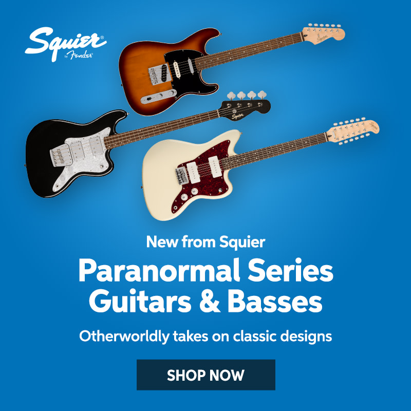 New from Squier: Paranormal series guitars & basses. Otherworldly takes on classic designs. Shop now.