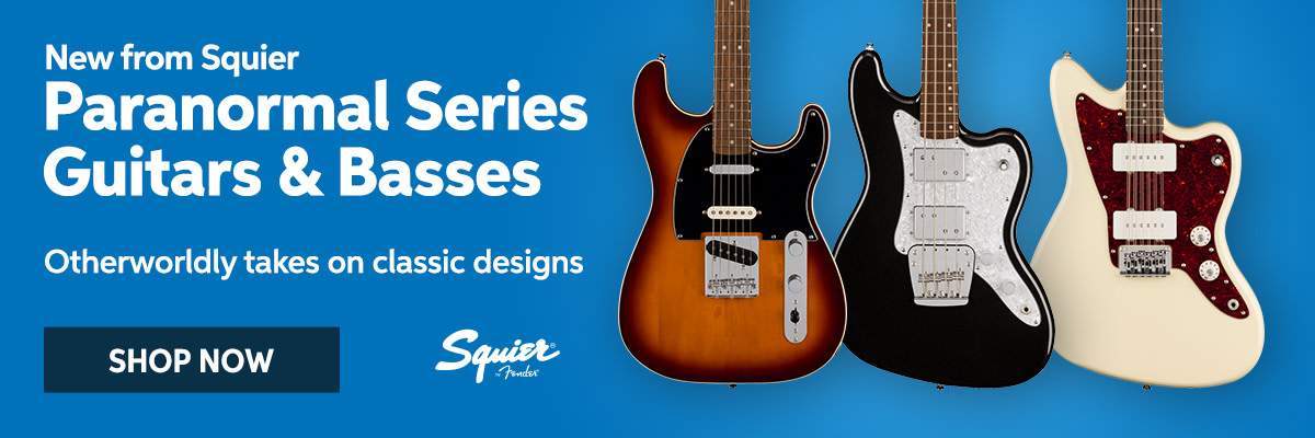 New from Squier: Paranormal series guitars & basses. Otherworldly takes on classic designs. Shop now.