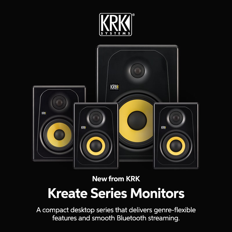 New from KRK: Kreate Series Monitors