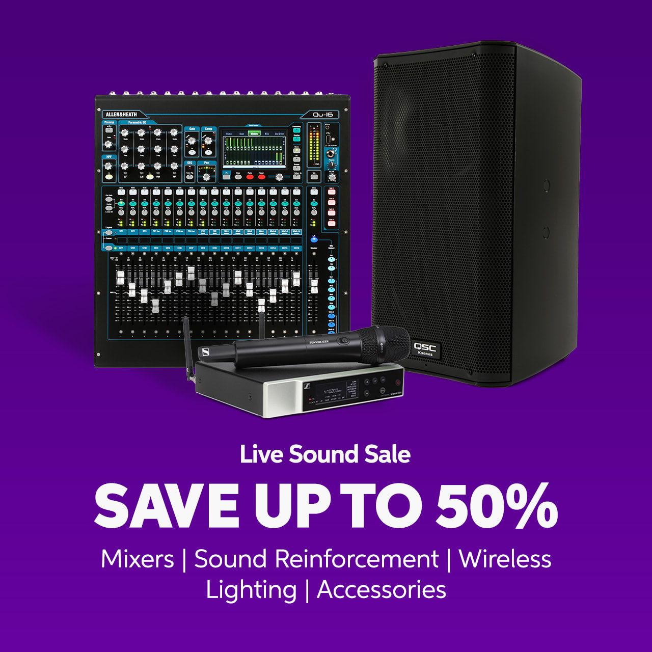Live Sound Sale - Save up to 50%