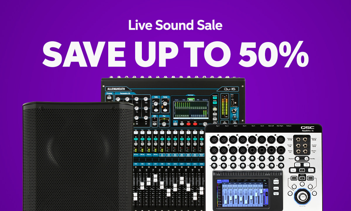 Live Sound Sale: Save Up to 50%