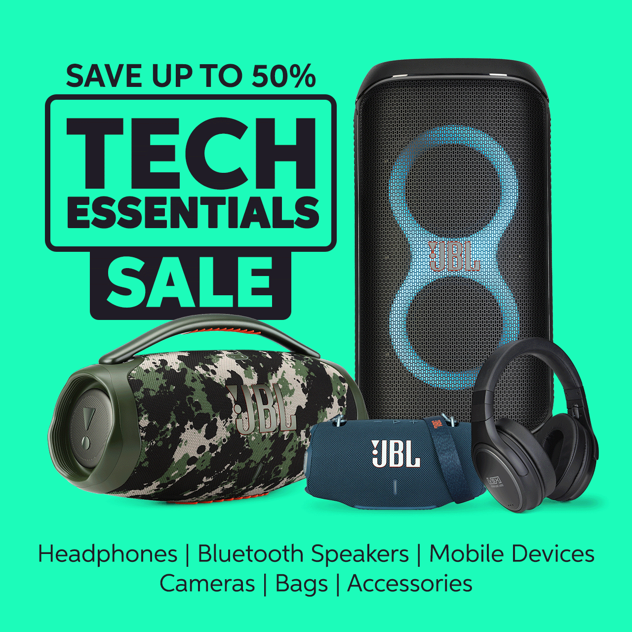 Save Up to 50% on Tech Essentials