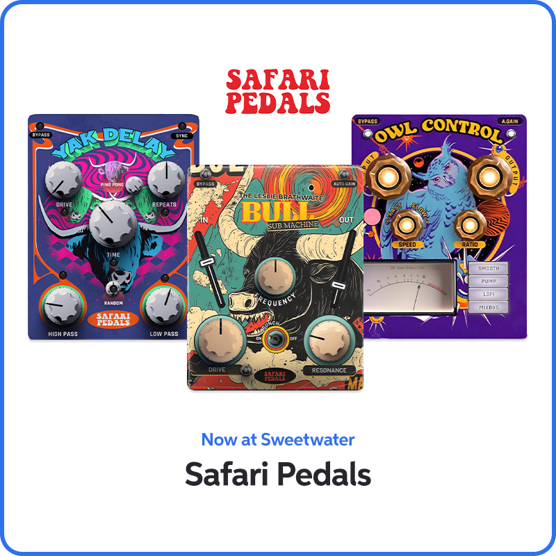 Now at Sweetwater: Safari Pedals