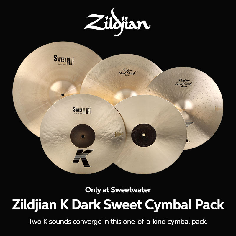 Only at Sweetwater: Zildjian K Dark Sweet Cymbal Pack