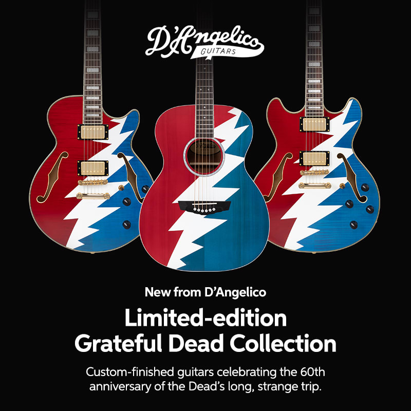 New from D’Angelico: Limited-edition Grateful Dead Collection