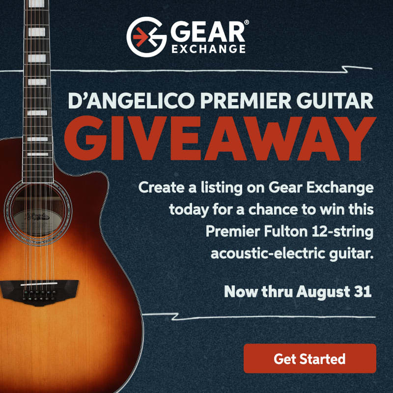 Gear Exchange D'Angelico Premier Guitar Giveaway. Get started.