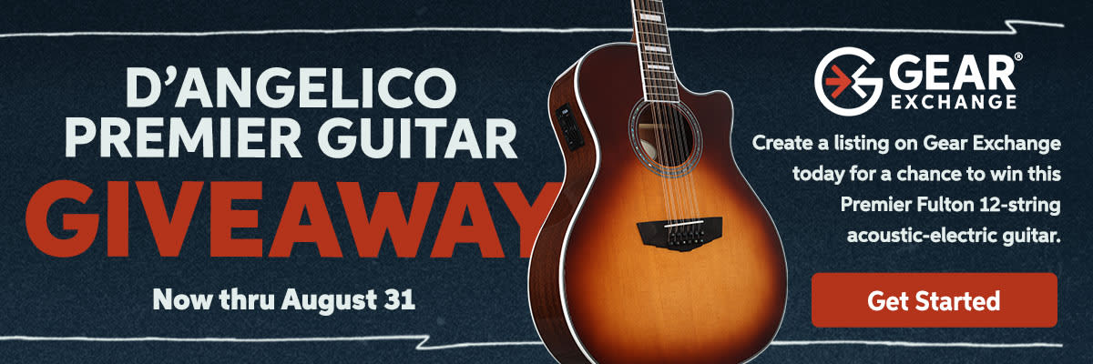 Gear Exchange D'Angelico Premier Guitar Giveaway. Get started.