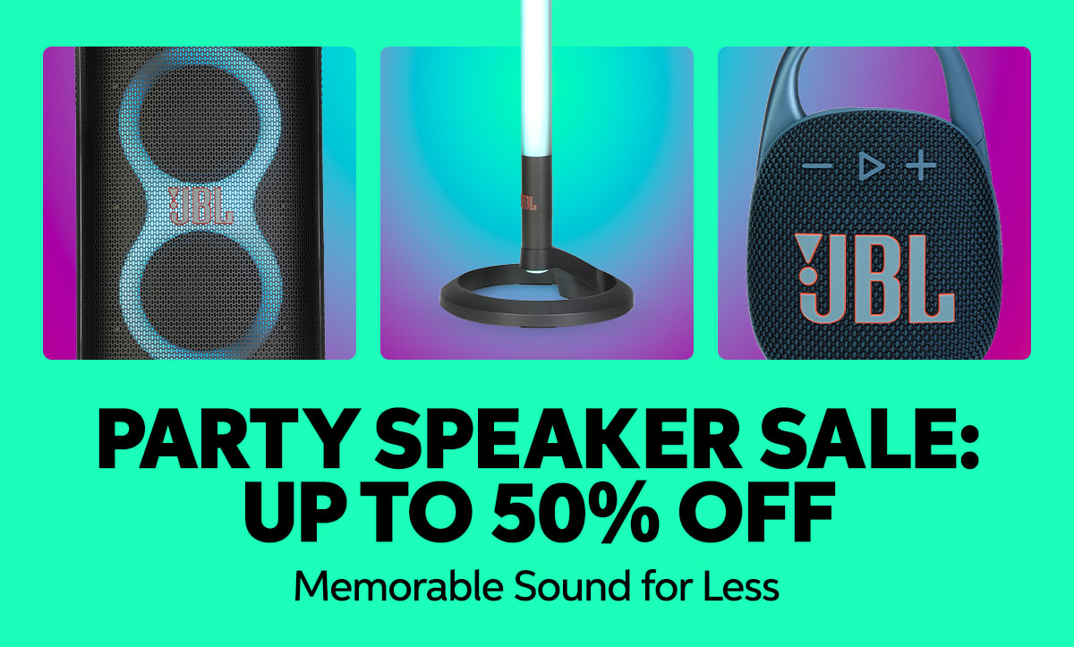 Party Speaker Sale Now thru Aug. 20: Save Up to 50%