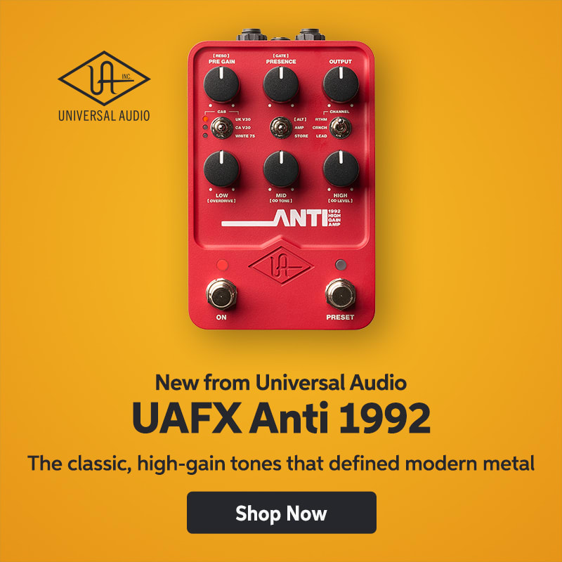 Universal Audio UAFX Anti 1992 High Gain Amp Pedal. Shop now. Universal Audio UAFX Anti 1992 High Gain Amp Pedal. Shop now.