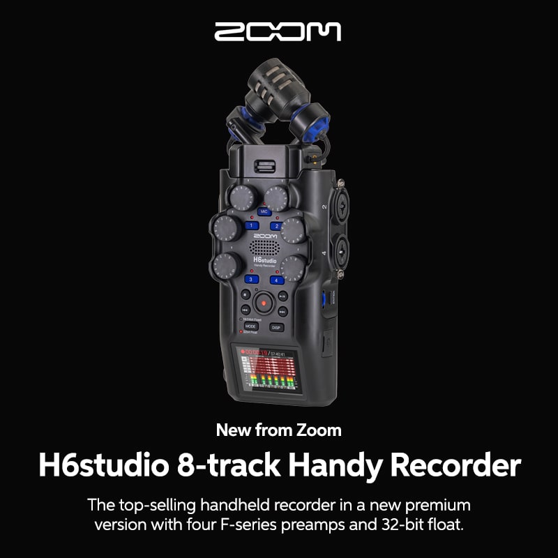 New from Zoom: H6 Studio 8-track Handy Recorder