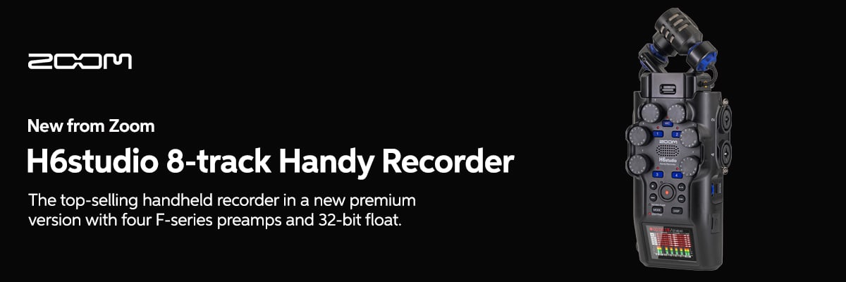 New from Zoom: H6 Studio 8-track Handy Recorder