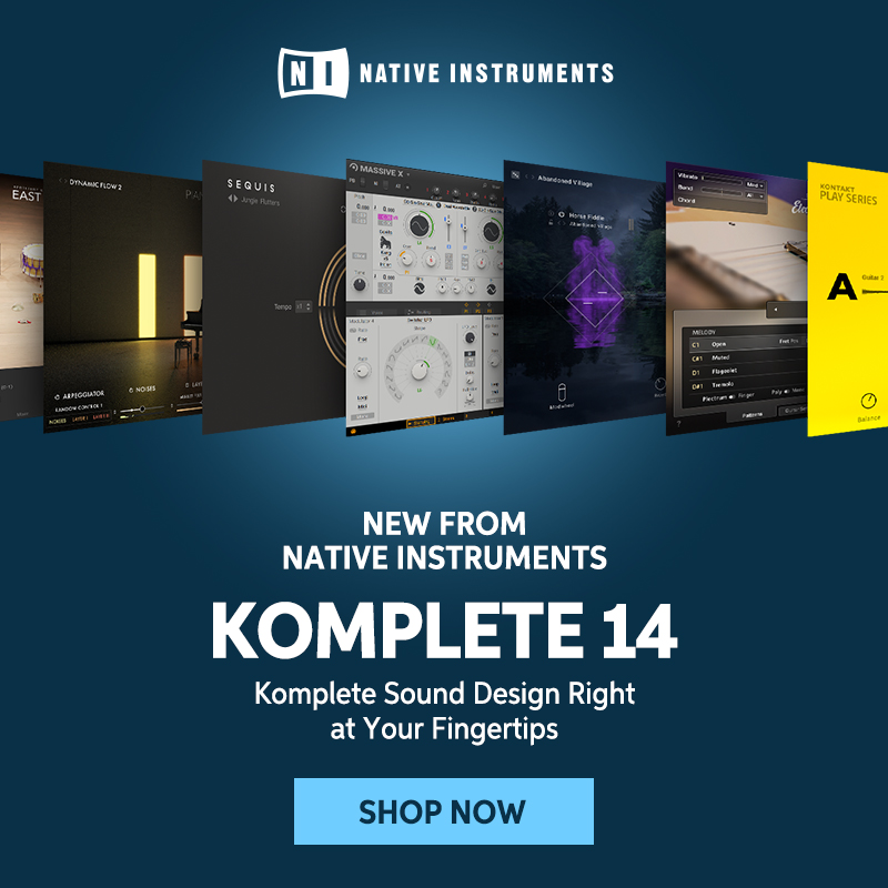 New from Native Instruments: Komplete 14. Komplete sound design right at your fingertips. Shop now.