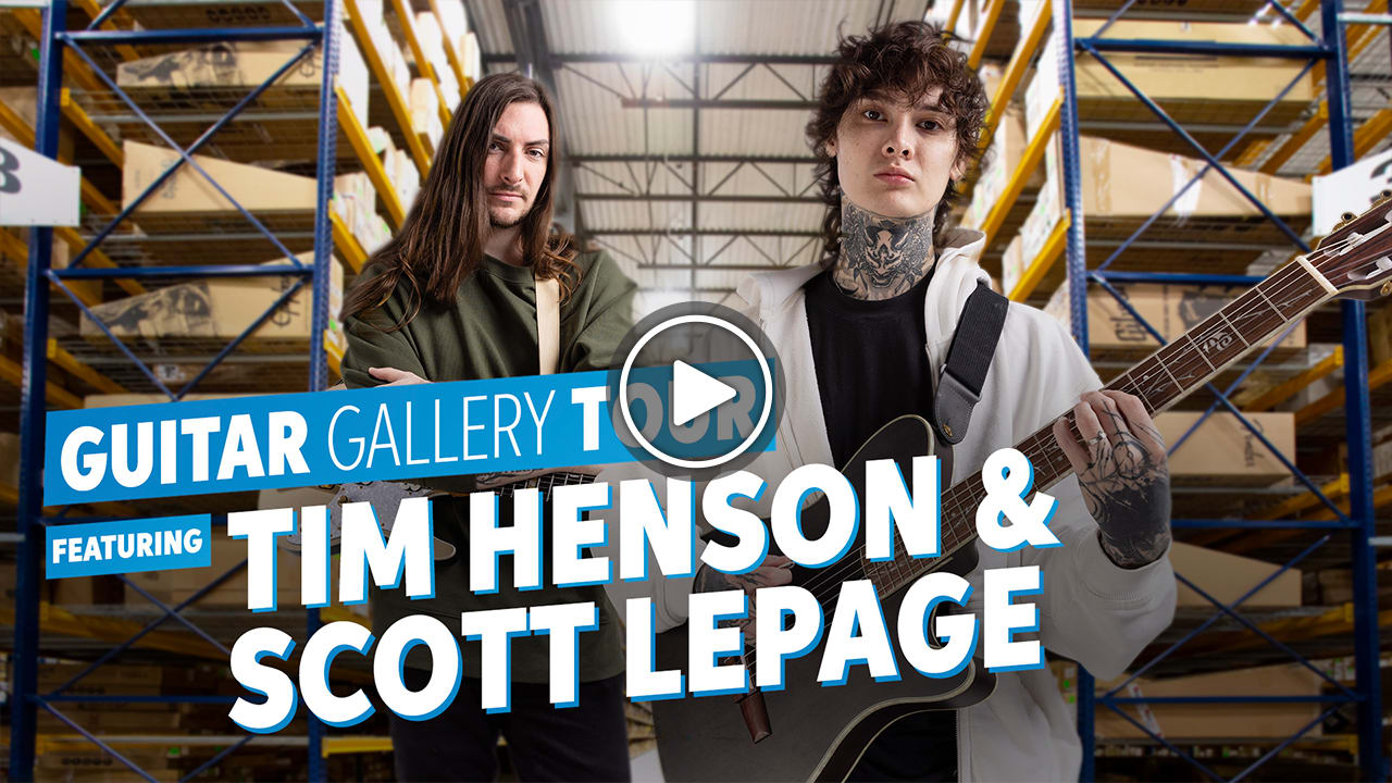 Video: Polyphia's Tim Henson & Scott LePage Explore Sweetwater's Guitar Gallery. Watch now.