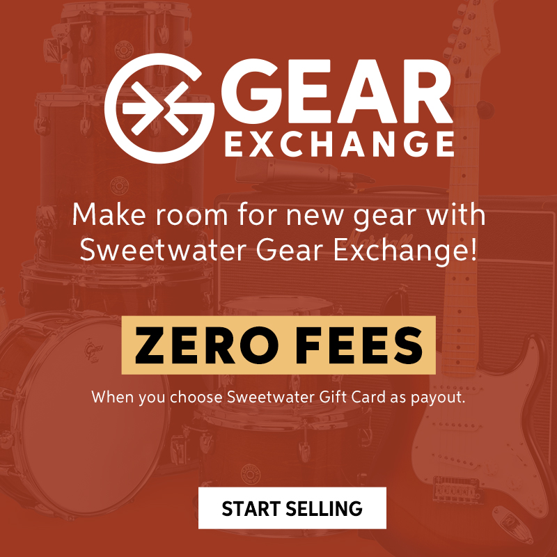 Gear Exchange. Make room for new gear with Sweetwater Gear Exchange! Zero fees when you choose Sweetwater Gift Card as payout. Start selling.