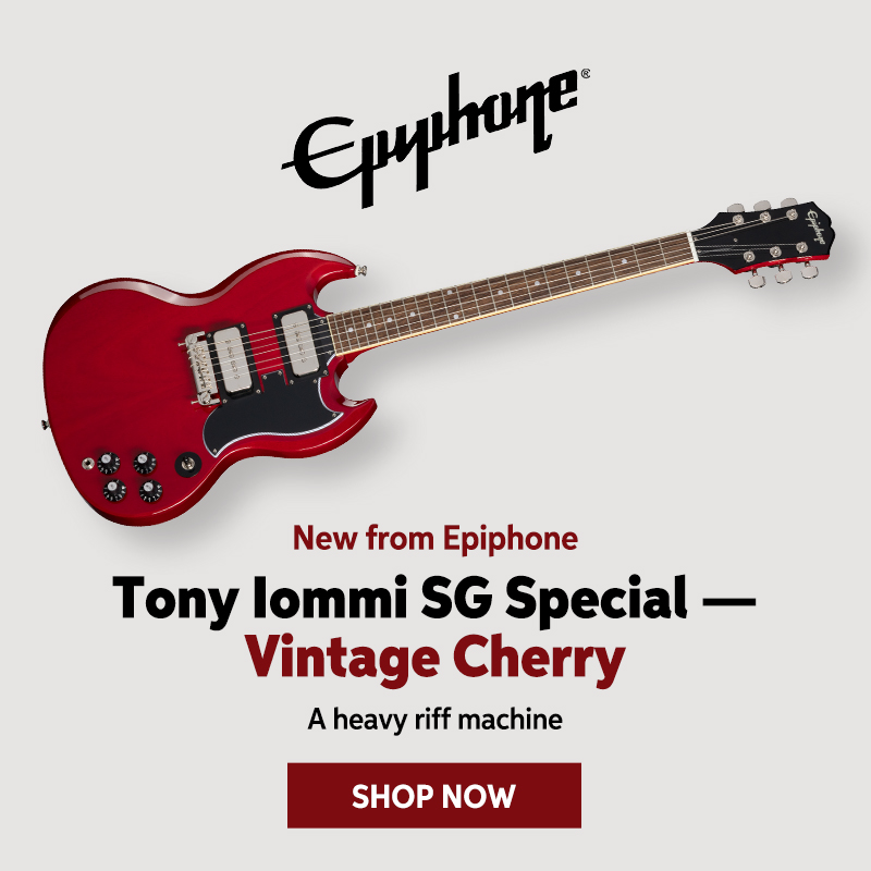 New From Epiphone - Tony Lommi SG Special - Vintage Cherry