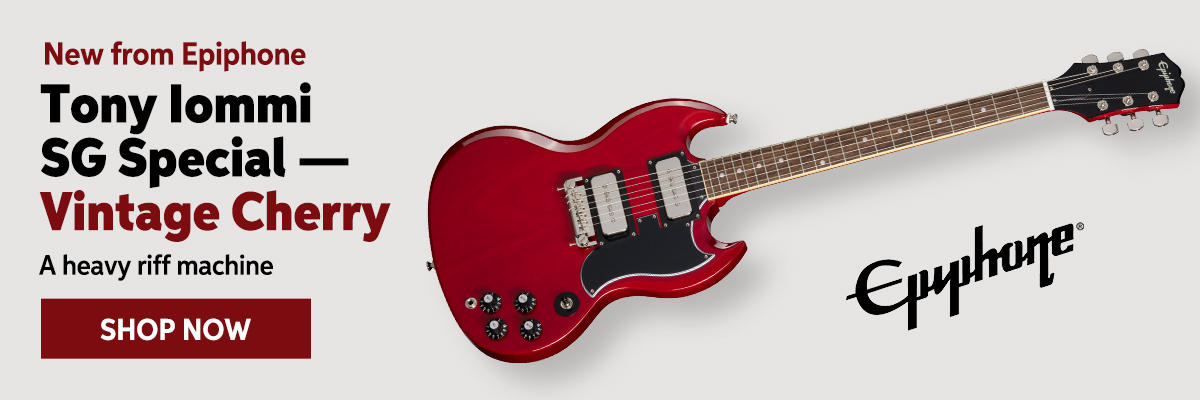 New From Epiphone - Tony Lommi SG Special - Vintage Cherry