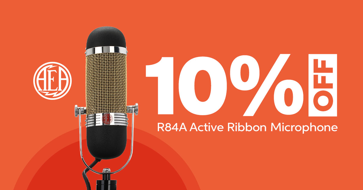 10% Off AEA R84A Active Ribbon Microphone