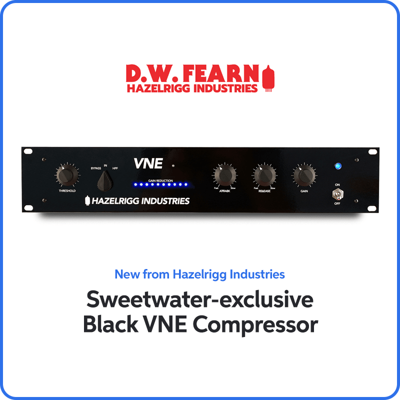 New from Hazelrigg Industries: Sweetwater-exclusive Black VNE Compressor