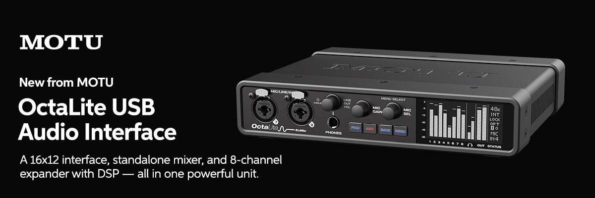 New from MOTU: OctaLite USB Audio Interface