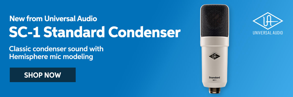 New from Universal Audio. SC-1 Standard Condenser. Shop Now.