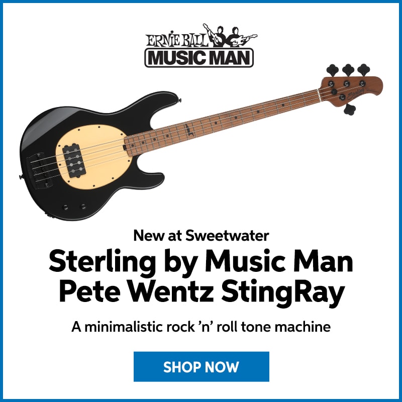New at Sweetwater. Sterling by Music Man. Pete Wentz Stingray. Shop Now.