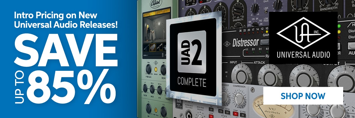 Intro pricing on new Universal Audio releases! Save up to 85%. Shop now.