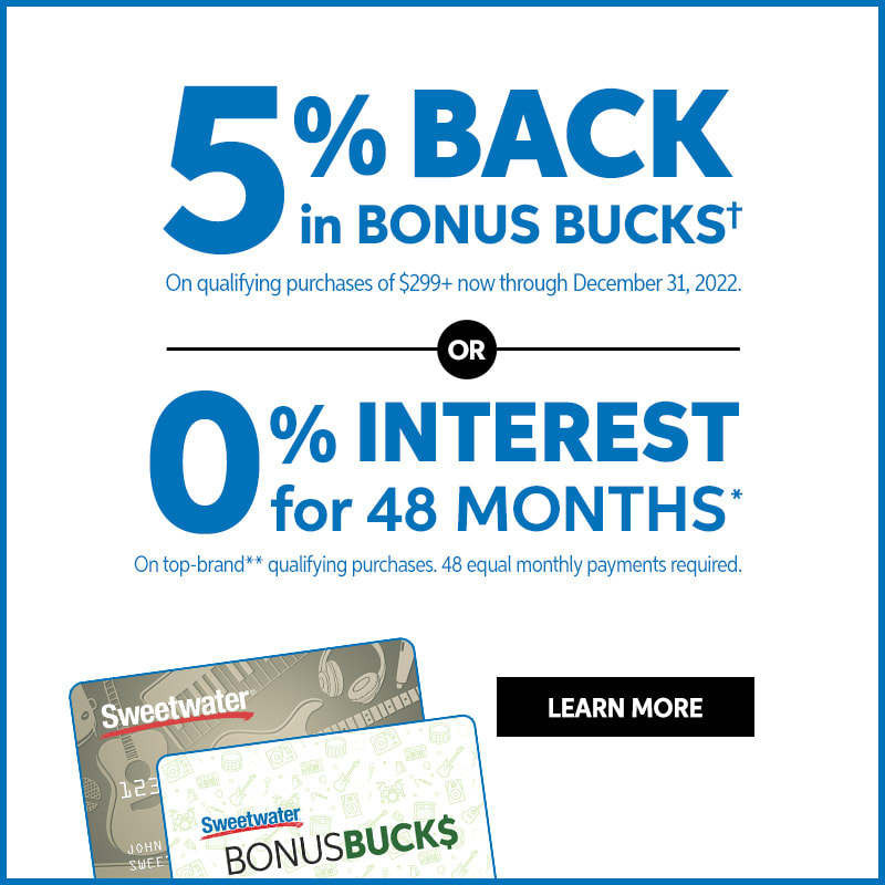 5% Back in Bonus Bucks on qualifying purchases of $299+ now through December 31, 2022. Or, 0% interest for 48 months on top-brand** qualifying purchases. 48 equal monthly payments required. Click to learn more. 