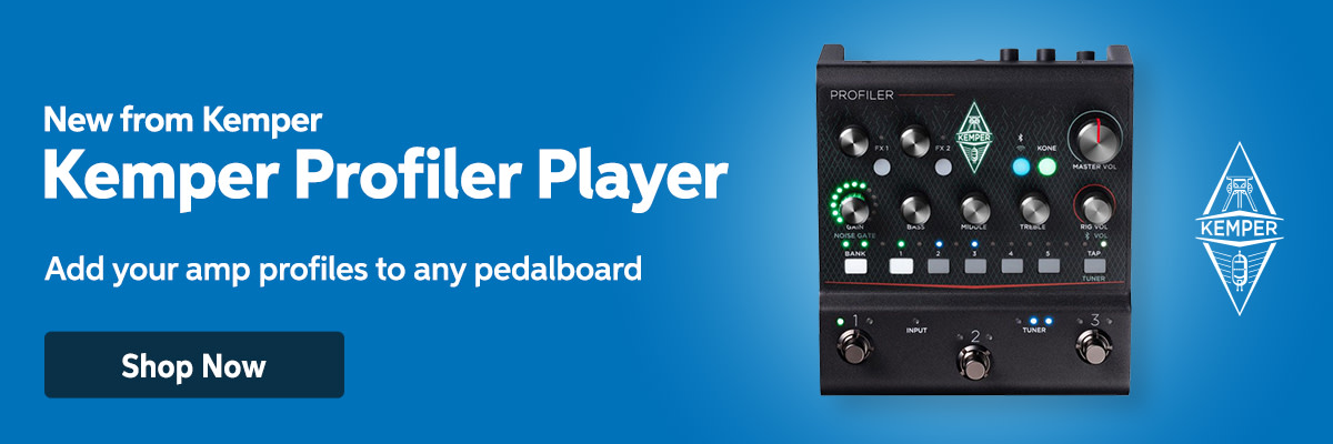 New from Kemper: Kemper Profiler Player. Add your amp profiles to any pedalboard. Shop now.