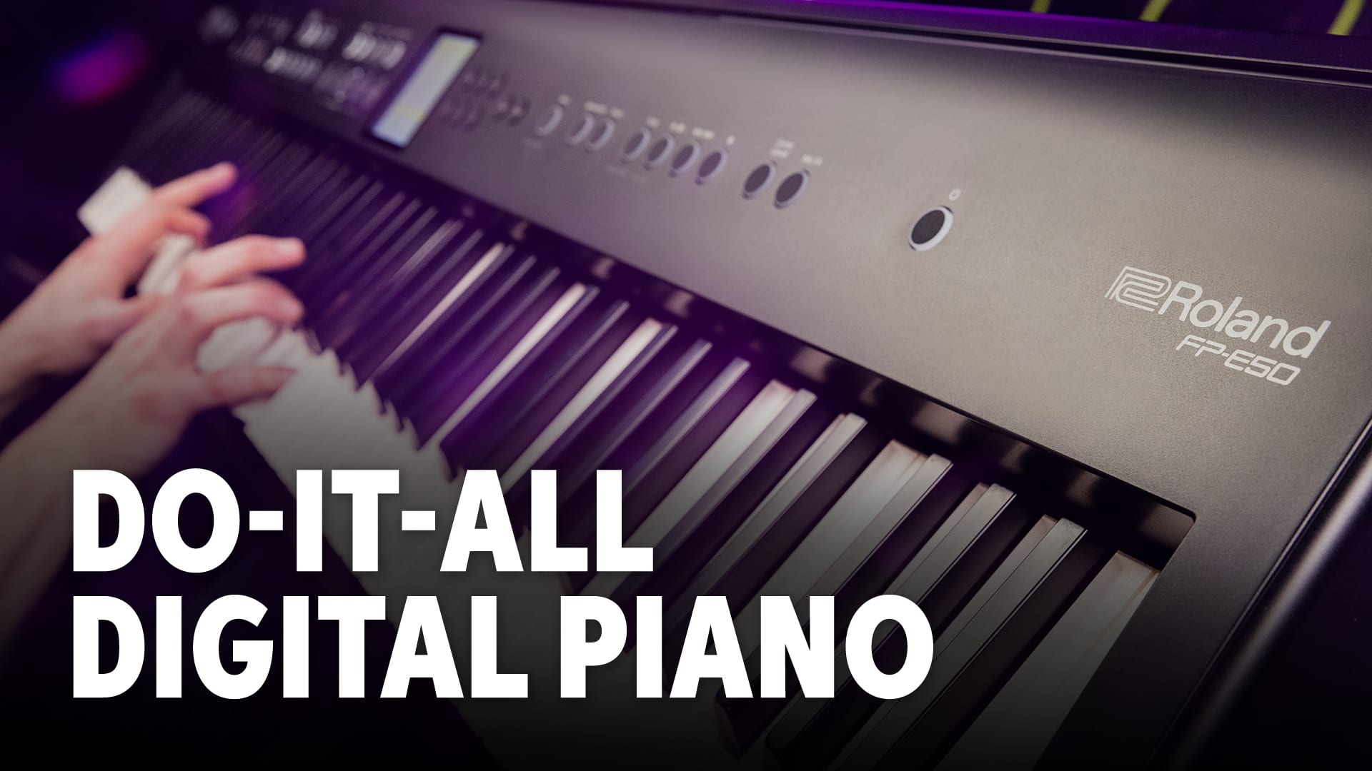 Video: Roland FP-E50 88-key Arranger Keyboard Demo. Watch now.