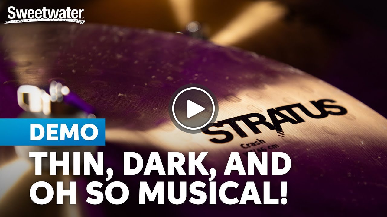 Video: Sabian Stratus Cymbals: Distinctively Dark & Endlessly Musical. Watch now.