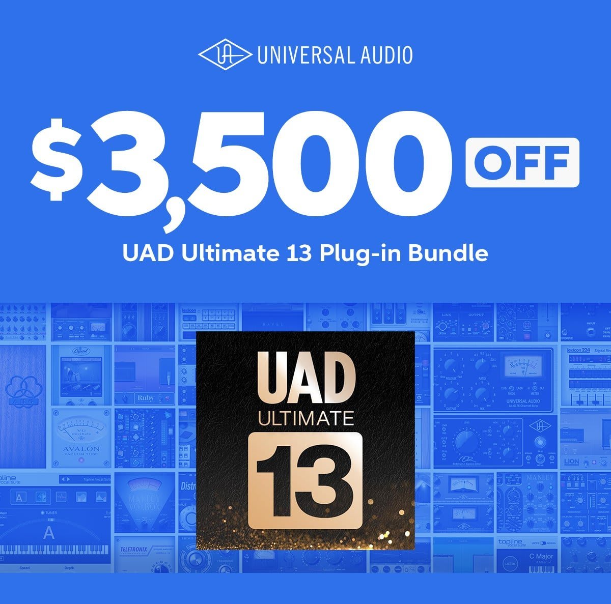 $3,500 Off Universal Audio UAD Ultimate 13 Plug-in Bundle