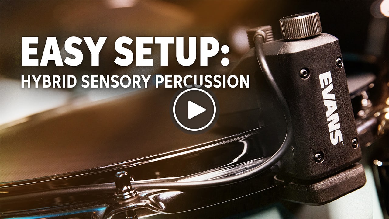 Video: Evans Hybrid Sensory Percussion: Easy Setup and Sound Design. Watch now.