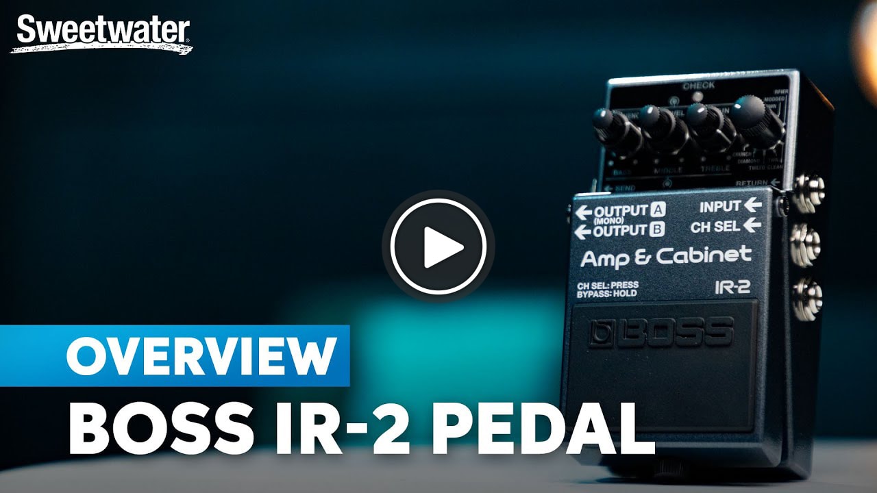 Video: BOSS IR-2 Amp & Cabinet Pedal: 11 Sims Right at Your Feet. Watch now.